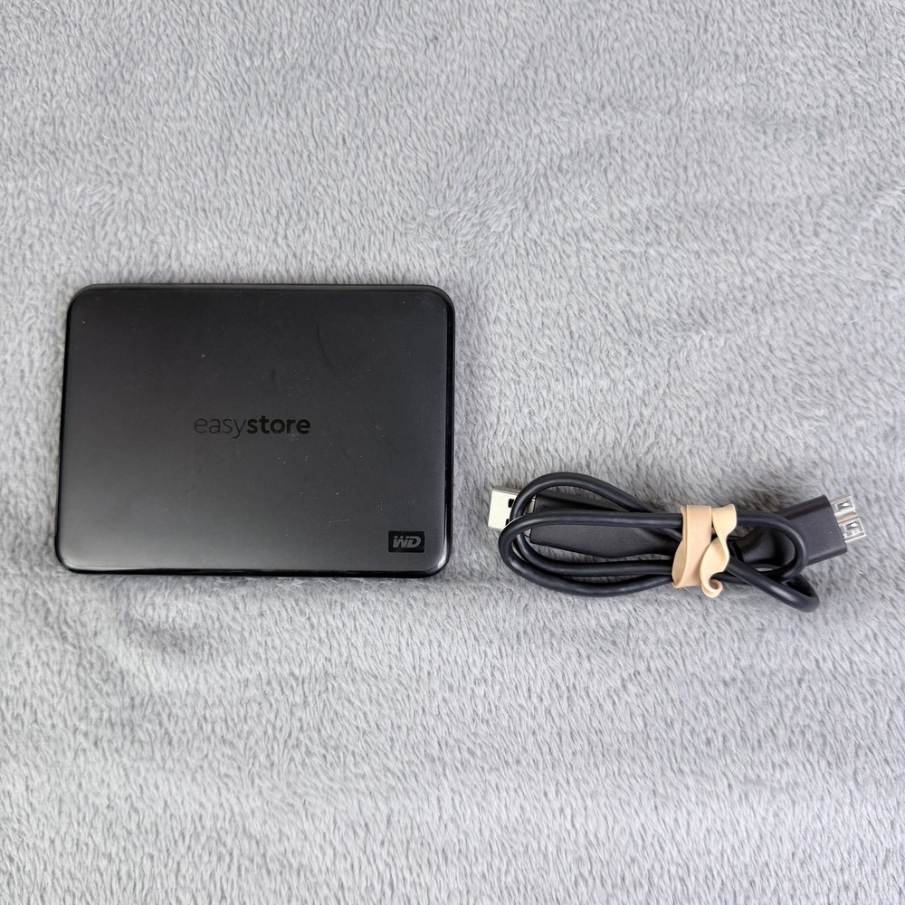 WD Easystore 1TB Portable External Hard Drive Black WDBAJN0010BBK-XB USB 3.0